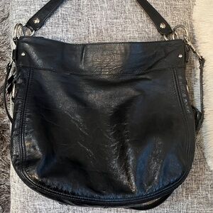 Black Coach Saddle Bag